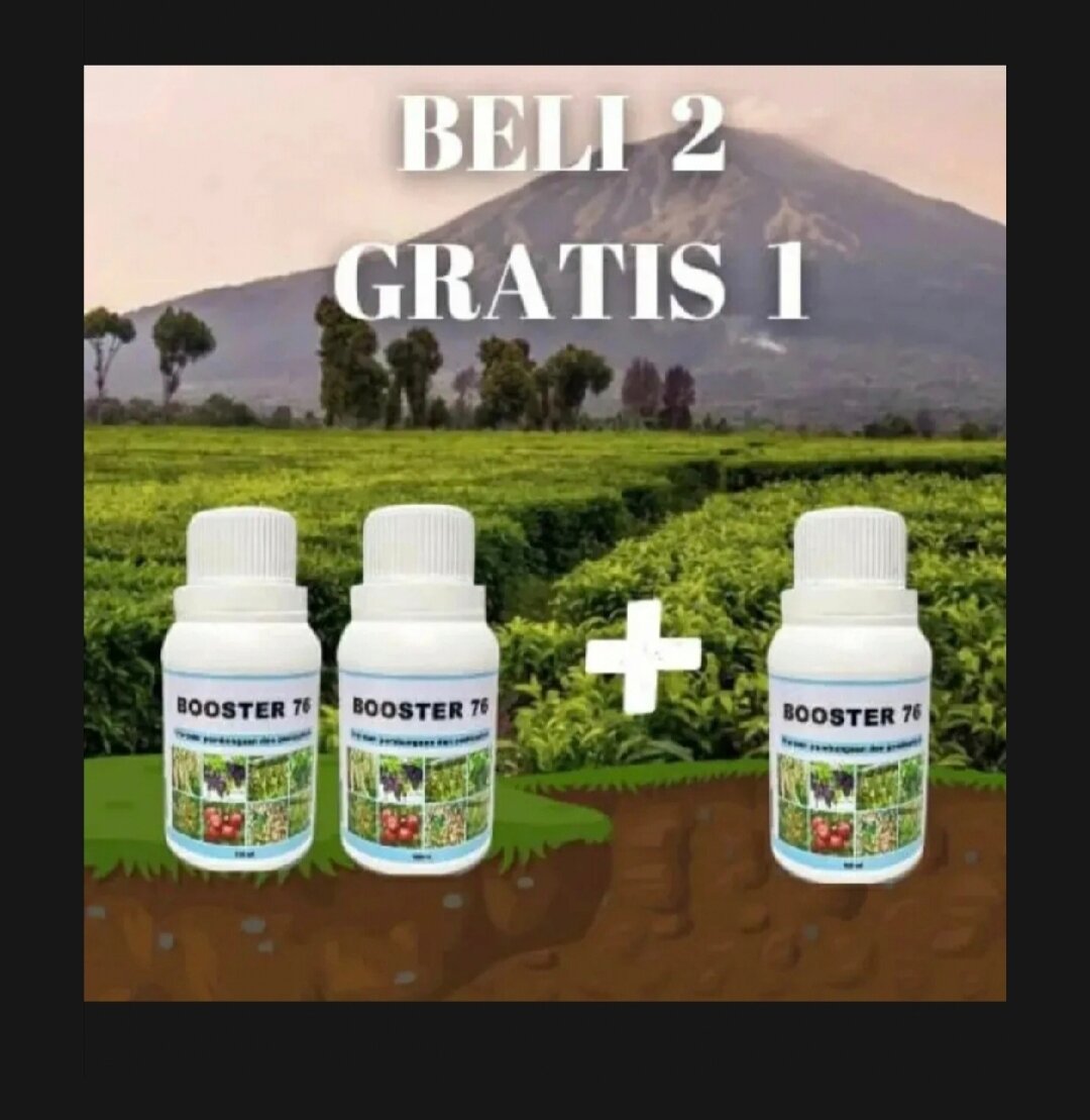 BOOSTER 76 BELI 2 GRATIS 1 Pupuk Organik Pelebat Penyubur 37% Dan ...