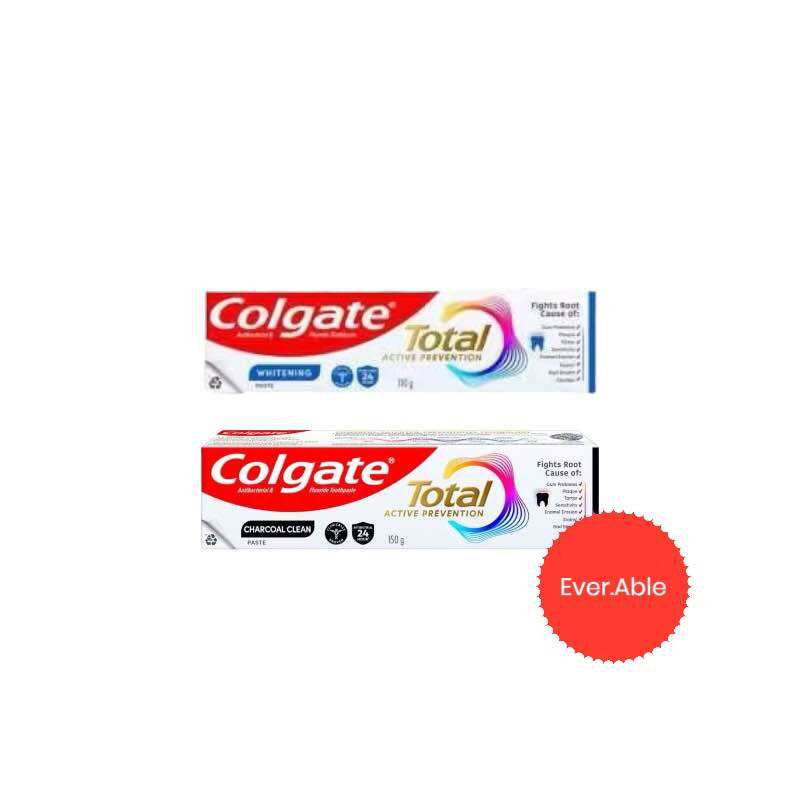COLGATE TOTAL WHITENING & CHARCOAL 150 GR