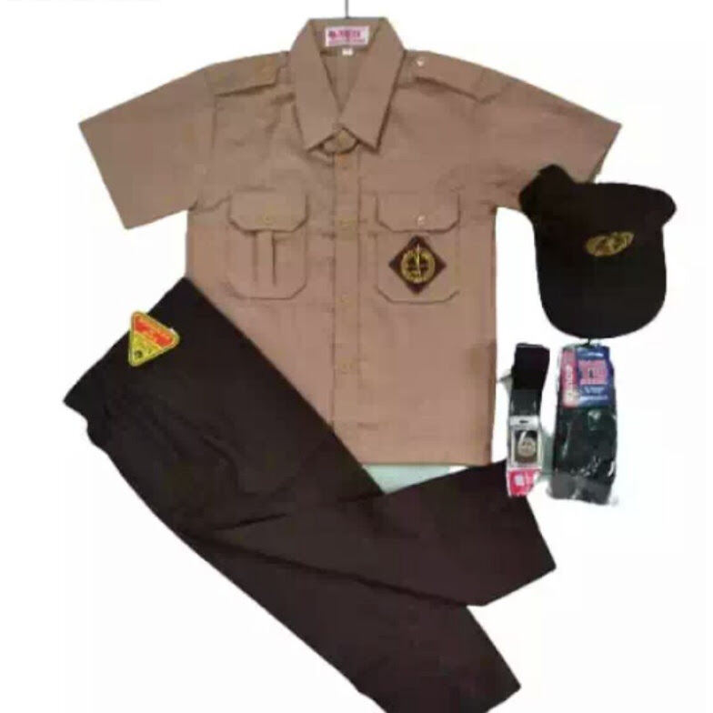 Seragam Pramuka SD | setelan komplit SD kelas 1 | baju Pramuka laki