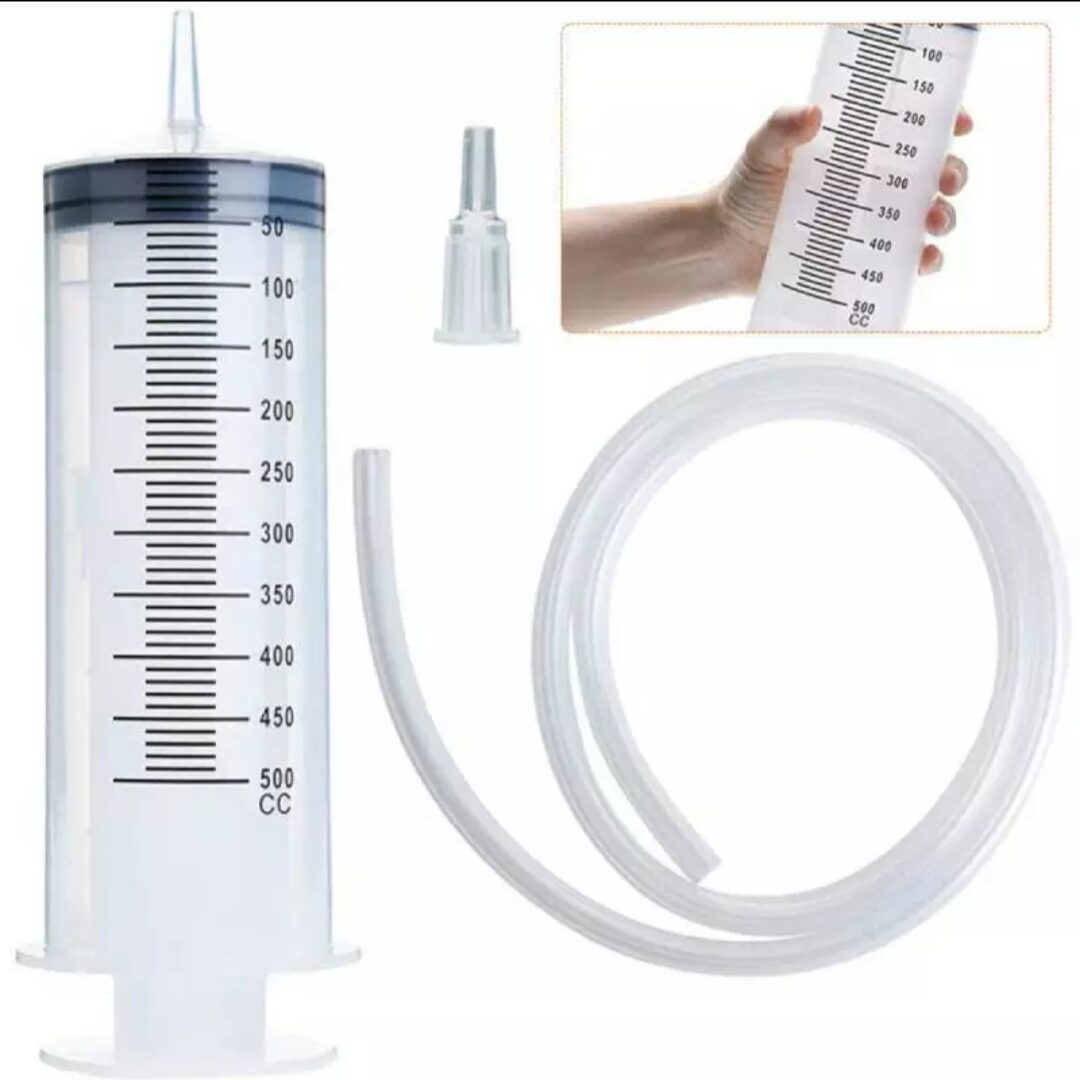 SYRINGE JUMBO 500ML suntikan kapasitas besar 550cc plus selang 1m