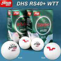 Bola Pingpong Tenis Meja DHS RS40+ WTT Ball ORIGINAL 2025-2028 ITTF Approved