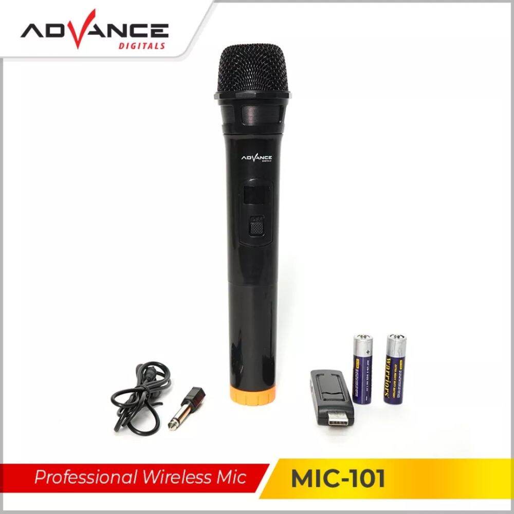 MIC WIRELESS TANPA KABEL & MIK KABEL ORIGINAL ADVANCE TYPE 103,102,101,884MIK KARAOKE TANPA