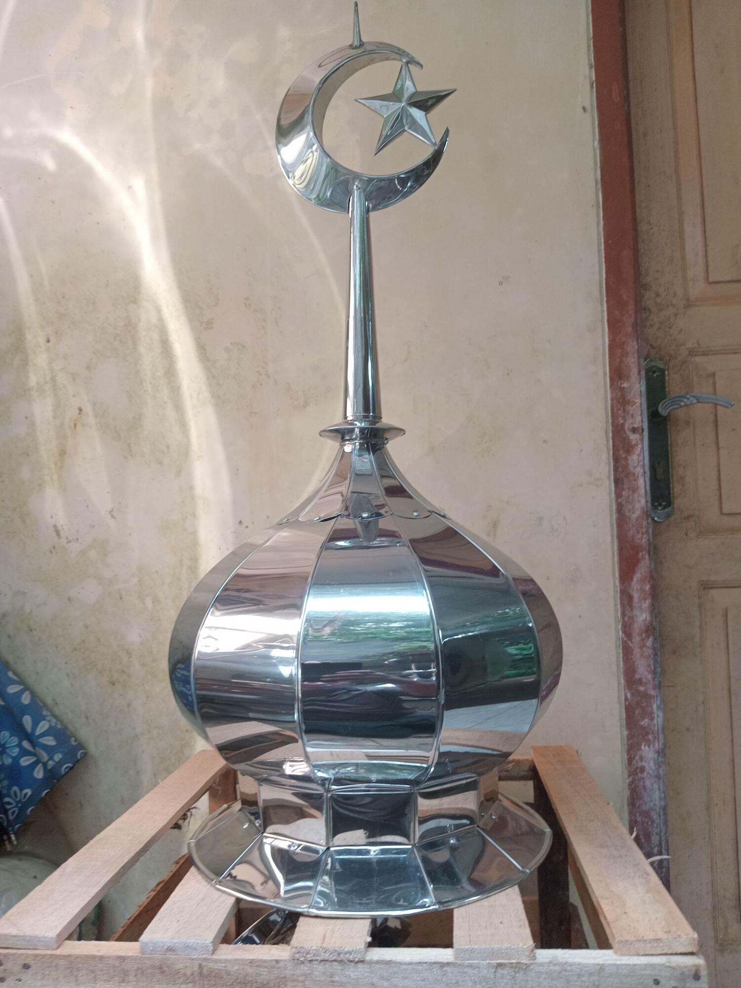 Kubah Stainless Ukuran 40 cmKubah Masjid 40 cmKubah Kecil ukuran 40 cmKubah ukuran 40 cm