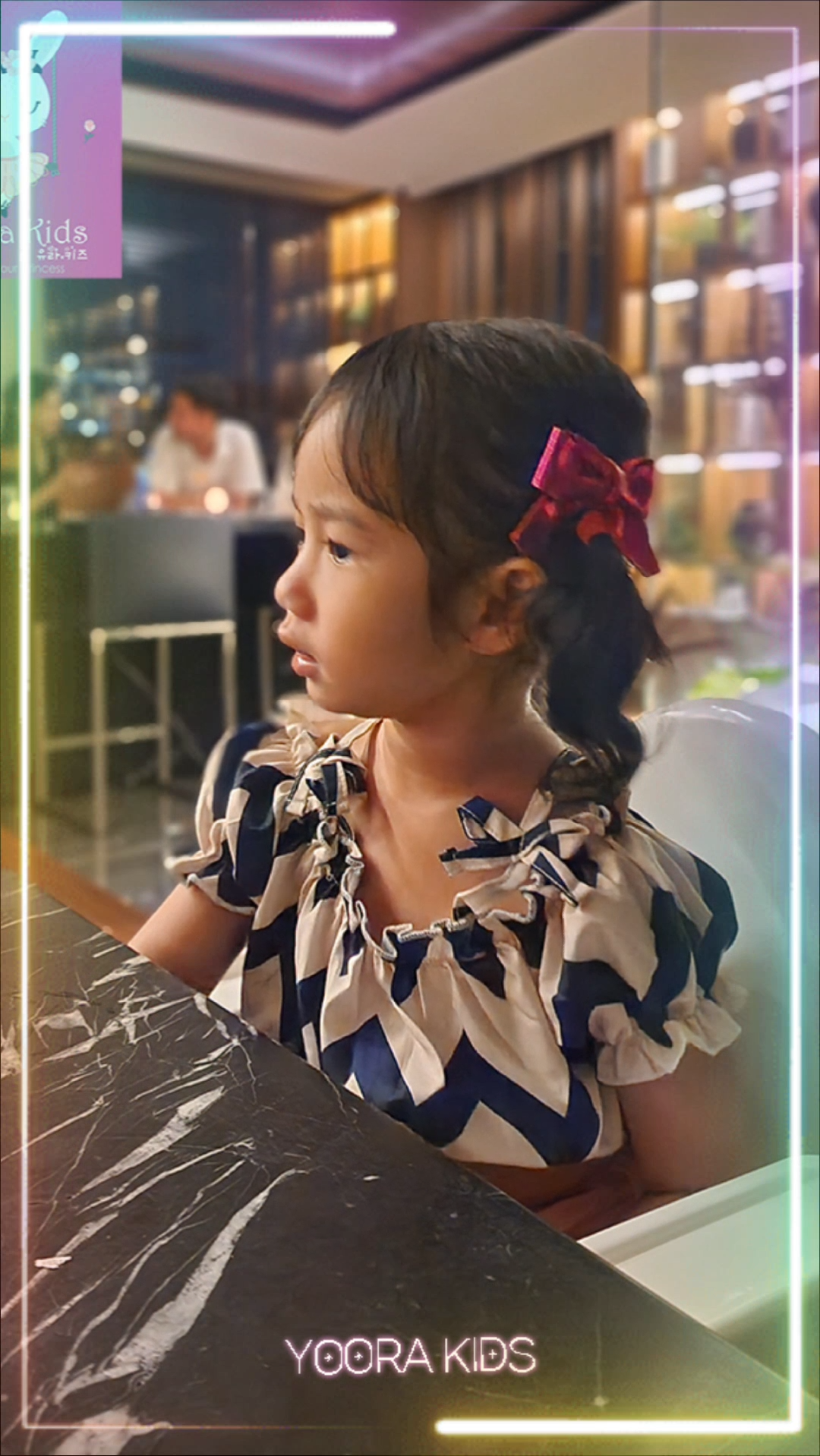 Yoorakids setelan baju anak perempuan kaos off shoulder rok (celana pendek) pink import 3tahun - 6tahun cewek