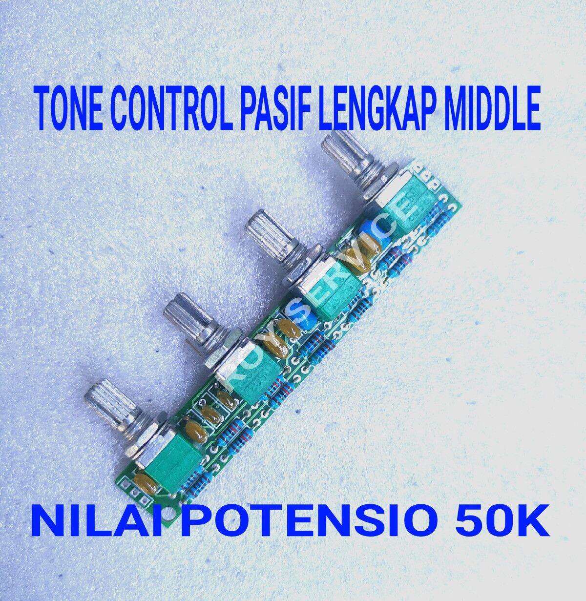 Tone Control Pasif Lengkap Middle Non Vcc / Kit Tone Control Pasif