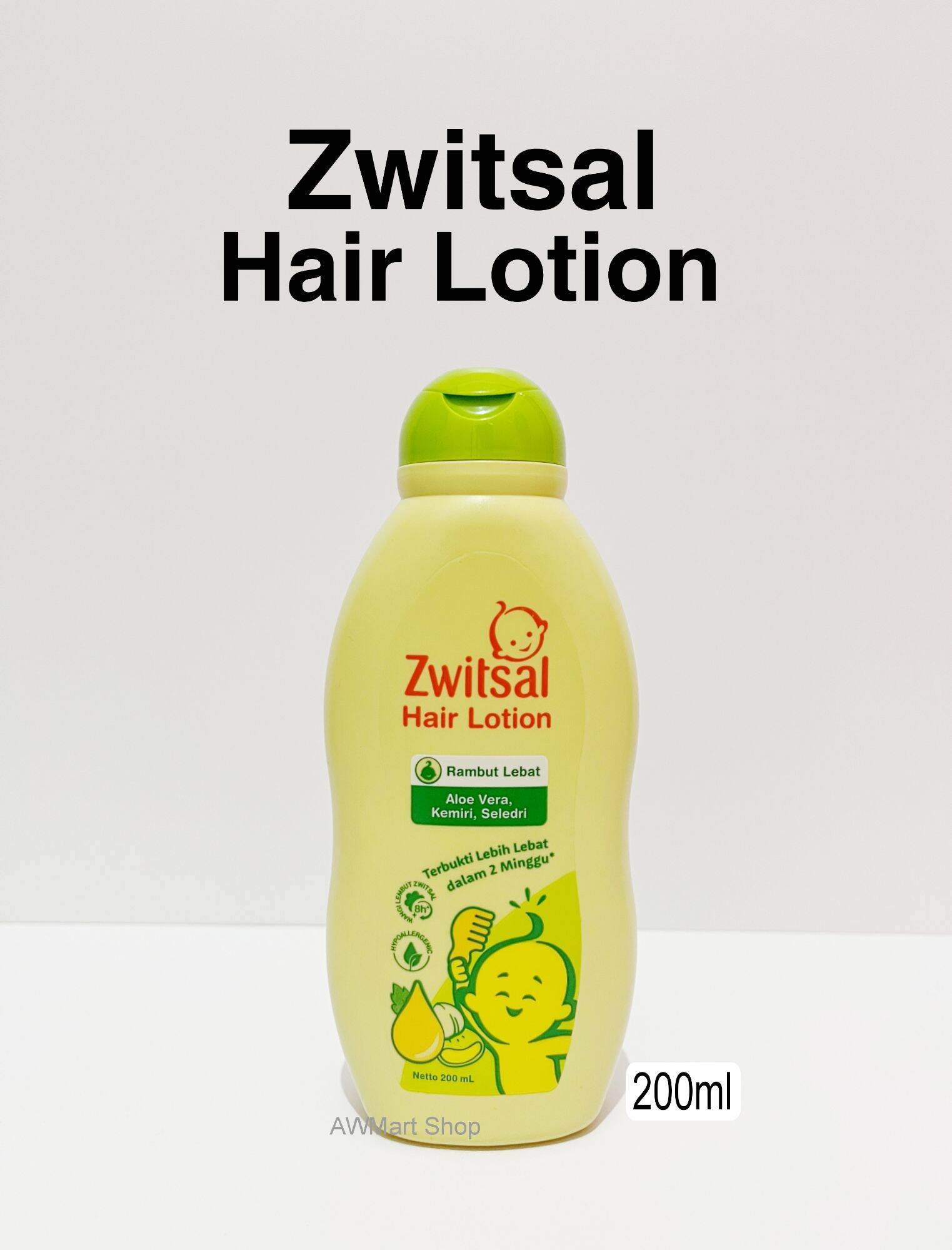 Zwitsal Baby Hair Lotion Aloe Vera Kemiri Seledri  - 100ml & 200ml