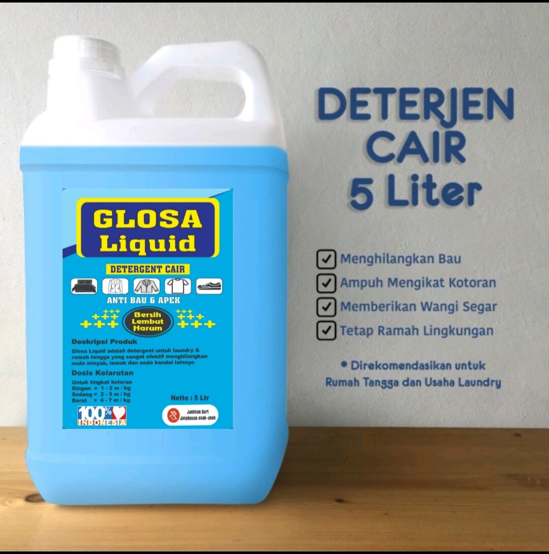 [PROMO] DETERJEN CAIR LAUNDRY,[BIRU] 5 liter,bersih,wangi tahan lama