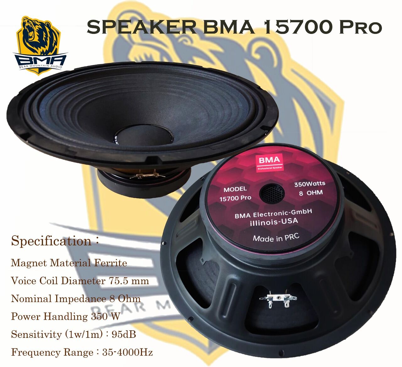 Speaker bma 18 store inch