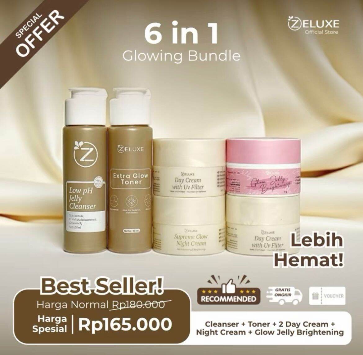 Zeluxe Bundling Supreme 6in1 Glowing SET