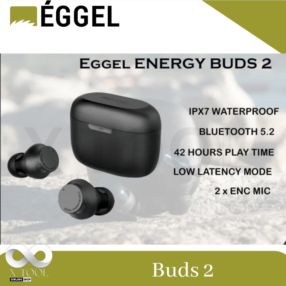 Eggel Energy Buds 2 Sport ENC TWS Bluetooth 5.2 Earphone Gaming