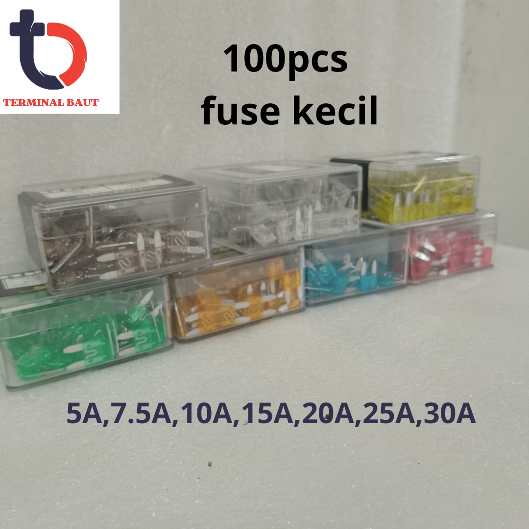 100pcs fuse kecil/sikring/sikring tancap Harga 20,999 rupiah*Gratis Ongkir
