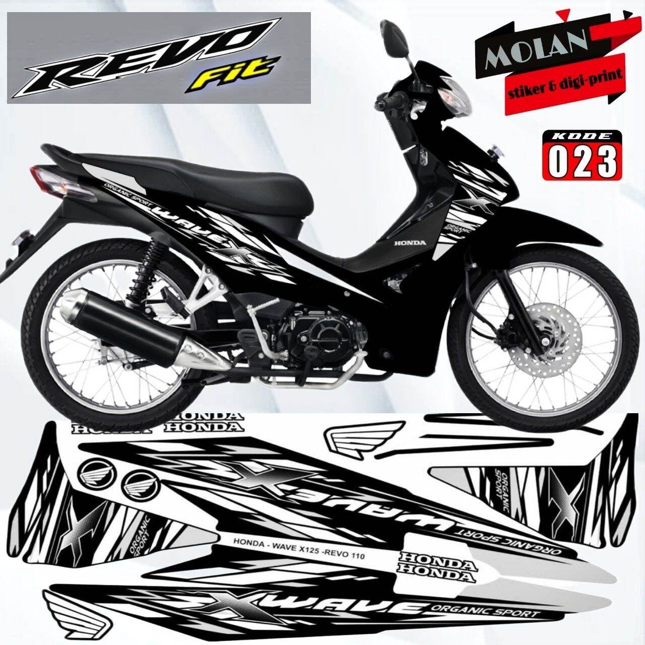 Decal Sticker Striping Variasi Honda Revo Fit Decal Revo Fit Striping Revo Fit Lis