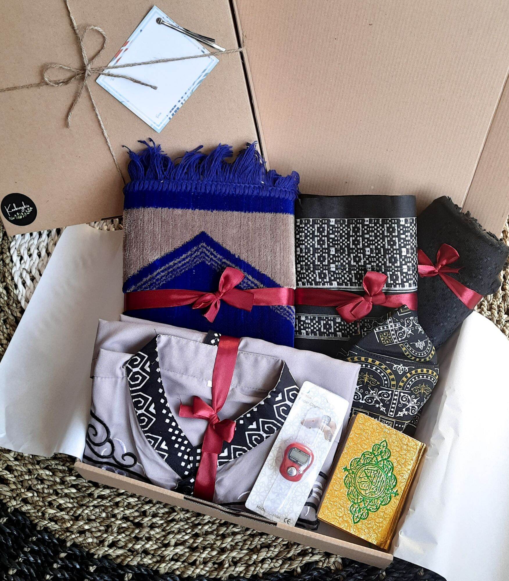 Koobingkis hampers set jumatan pria lengan panjang
