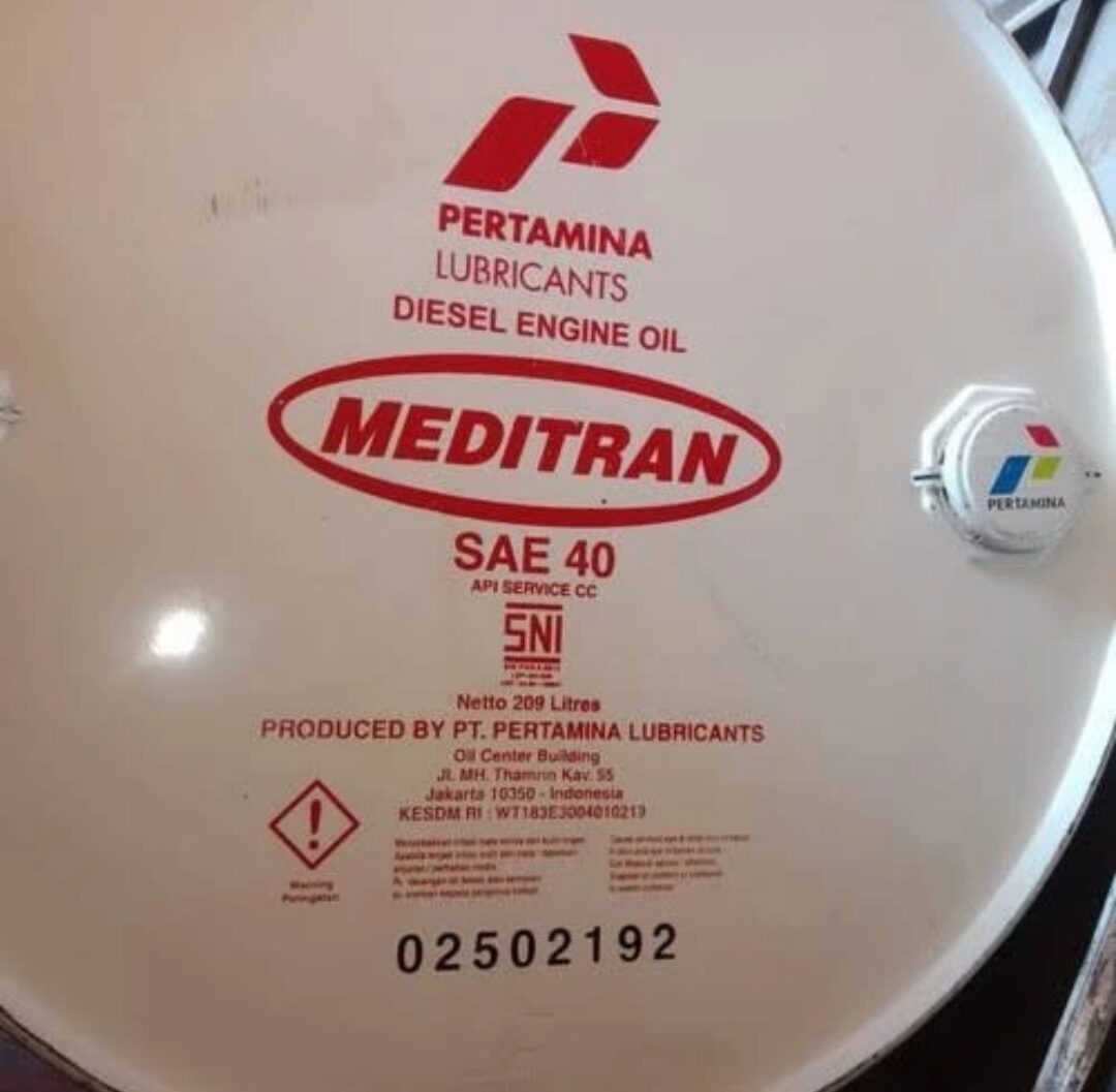 oli-pelumas-pertamina-meditran-40-sae40-sae40w-drum-209-liter-lazada