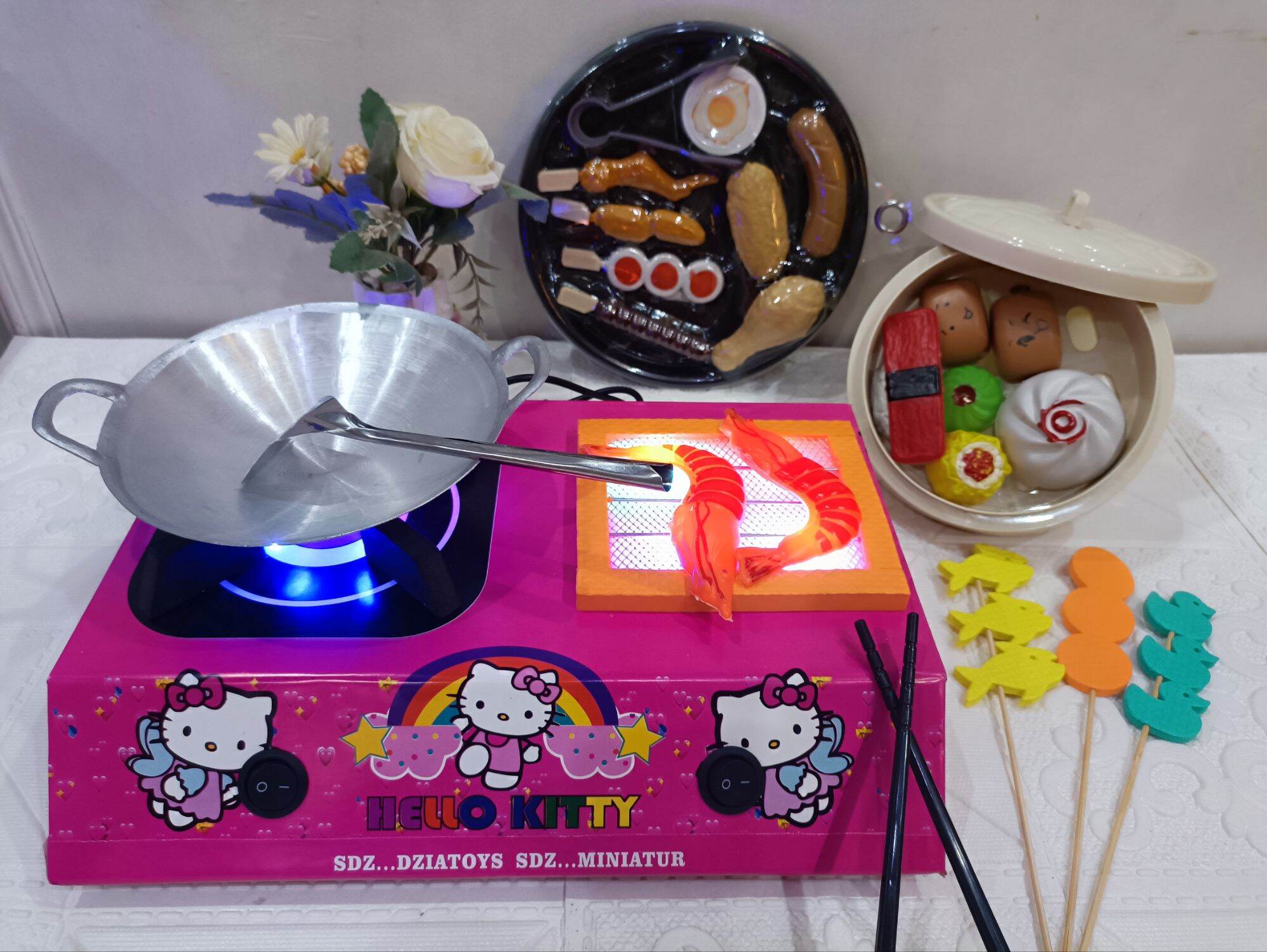 Hello Kitty Led Burning Stove Toy