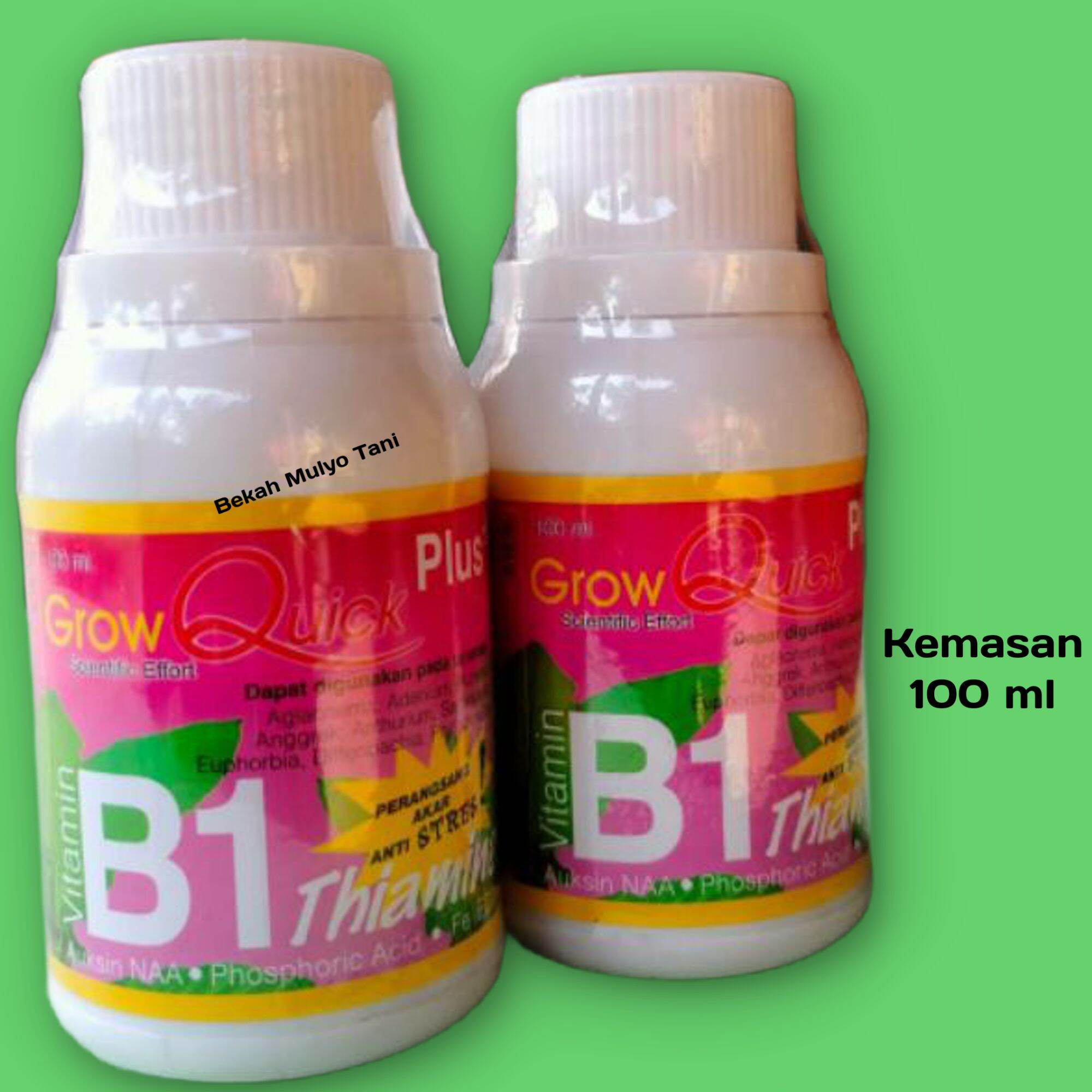 Pupuk Vitamin B1 Plus Grow Quick 100 Ml Merangsang Akar Anti Stress ...