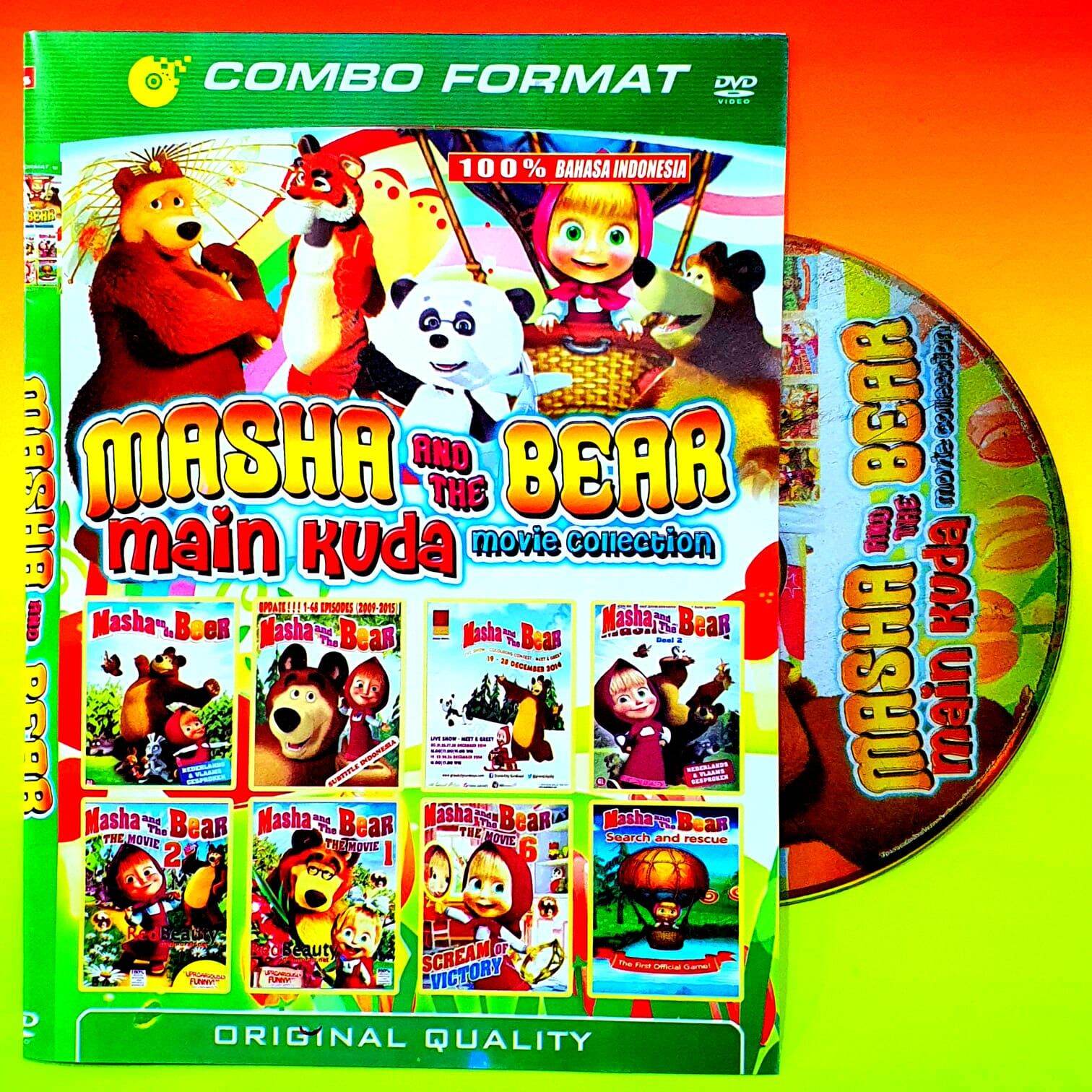 KASET DVD FILM ANAK TERLARIS KARTUN MASHA AND THE BEAR BAHASA INDONESIA