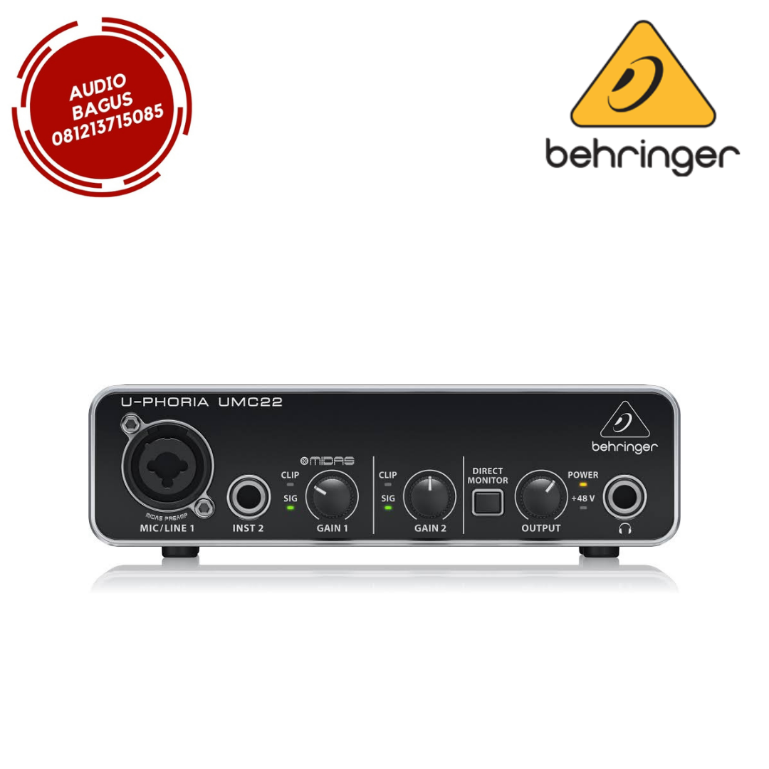 SOUNDCARD AUDIO INTERFACE BEHRINGER UMC22 / UMC22 / UMC 22 ORIGINAL