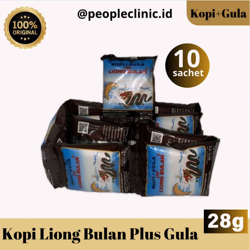 LIONG Kopi liong bulan plus gula isi 10 sachet Lazada Indonesia