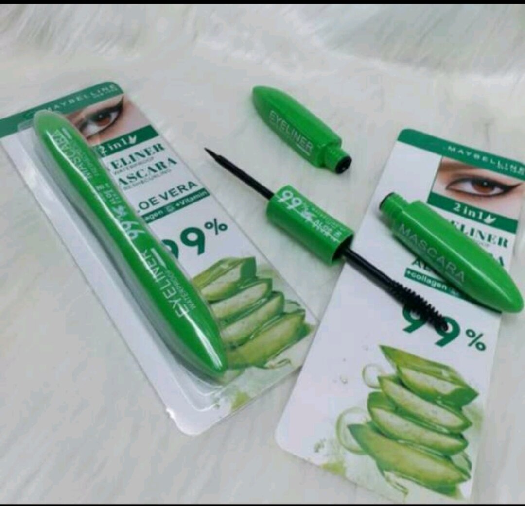 mascara+eyeliner 2 in 1 aloe vera Lazada Indonesia