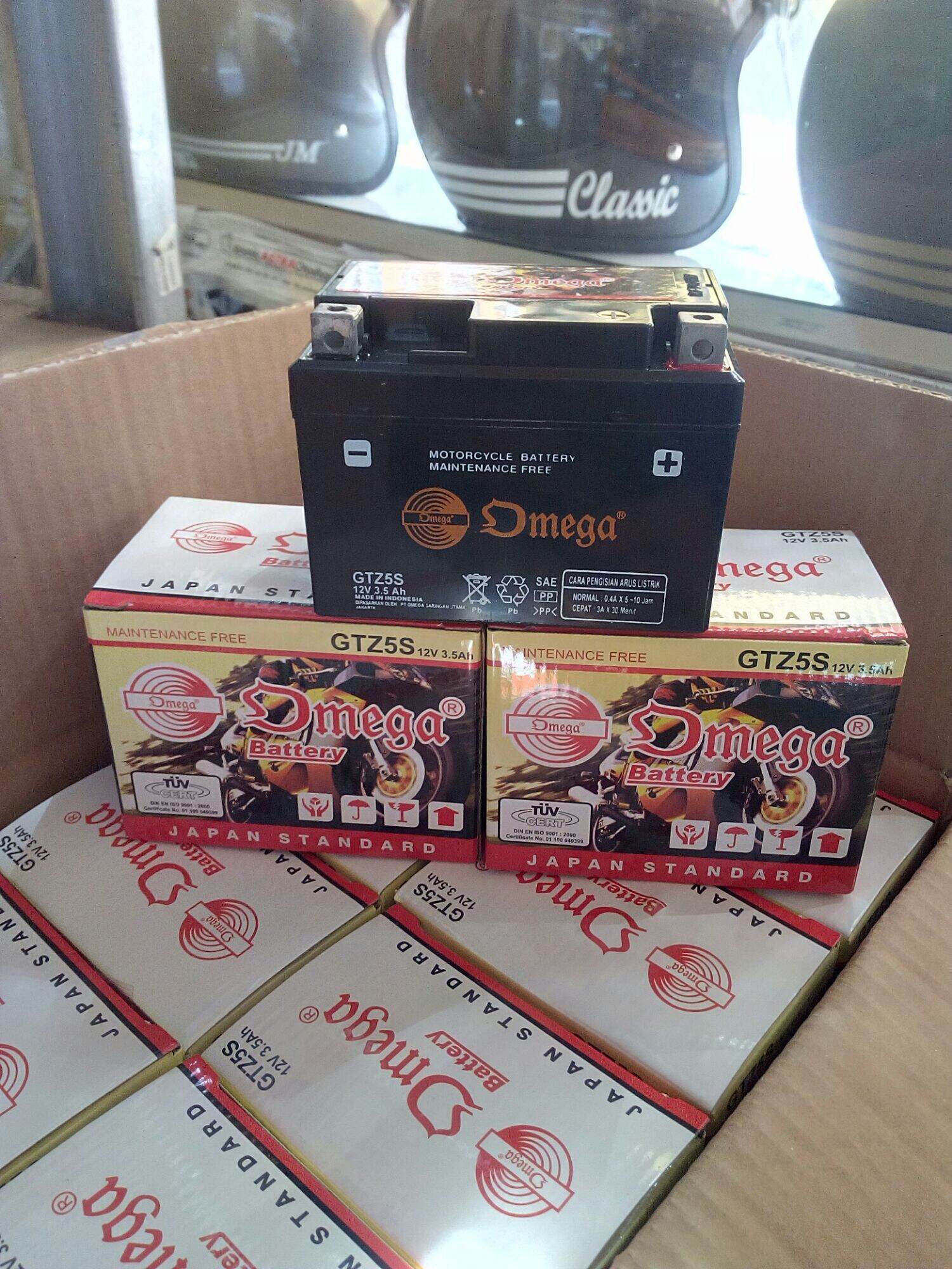 Aki motor Matic bebek Sport Omega Battery GTZ5S 12V 3 5Ah. Aki