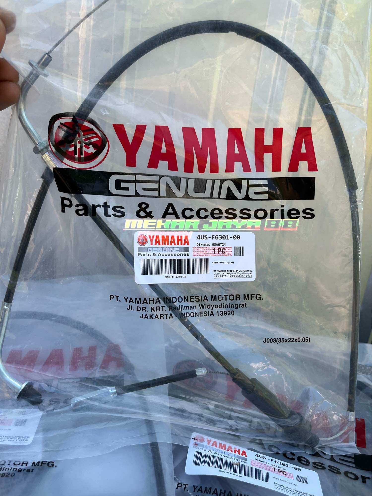 Gas cable-4us-f6301-00-fizr Force 1 f1zr Harga 22,000 rupiah*Gratis Ongkir