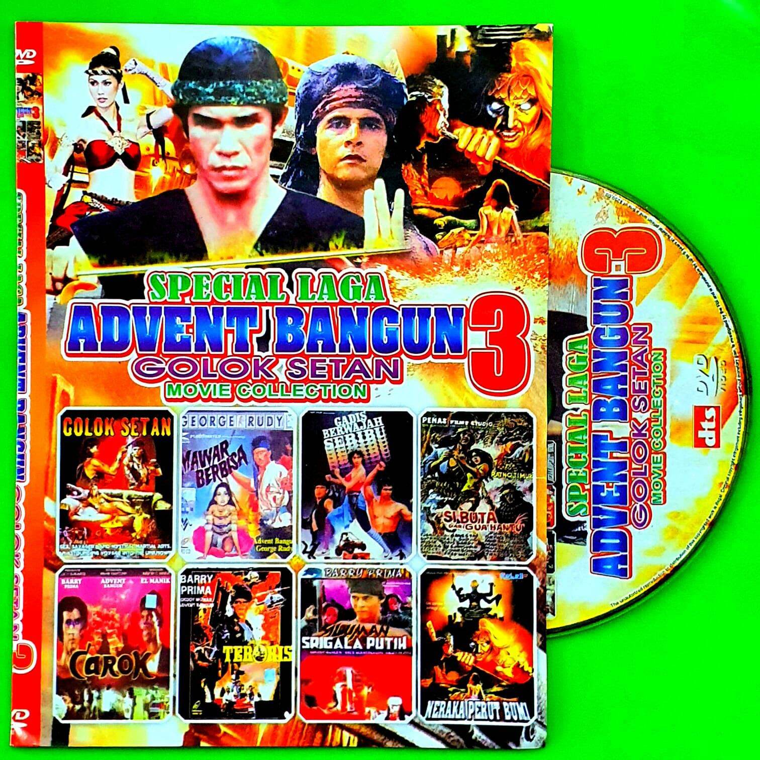 Kaset Dvd Koleksi Lengkap Film Spesial Laga Advent Bangun Golok Setan