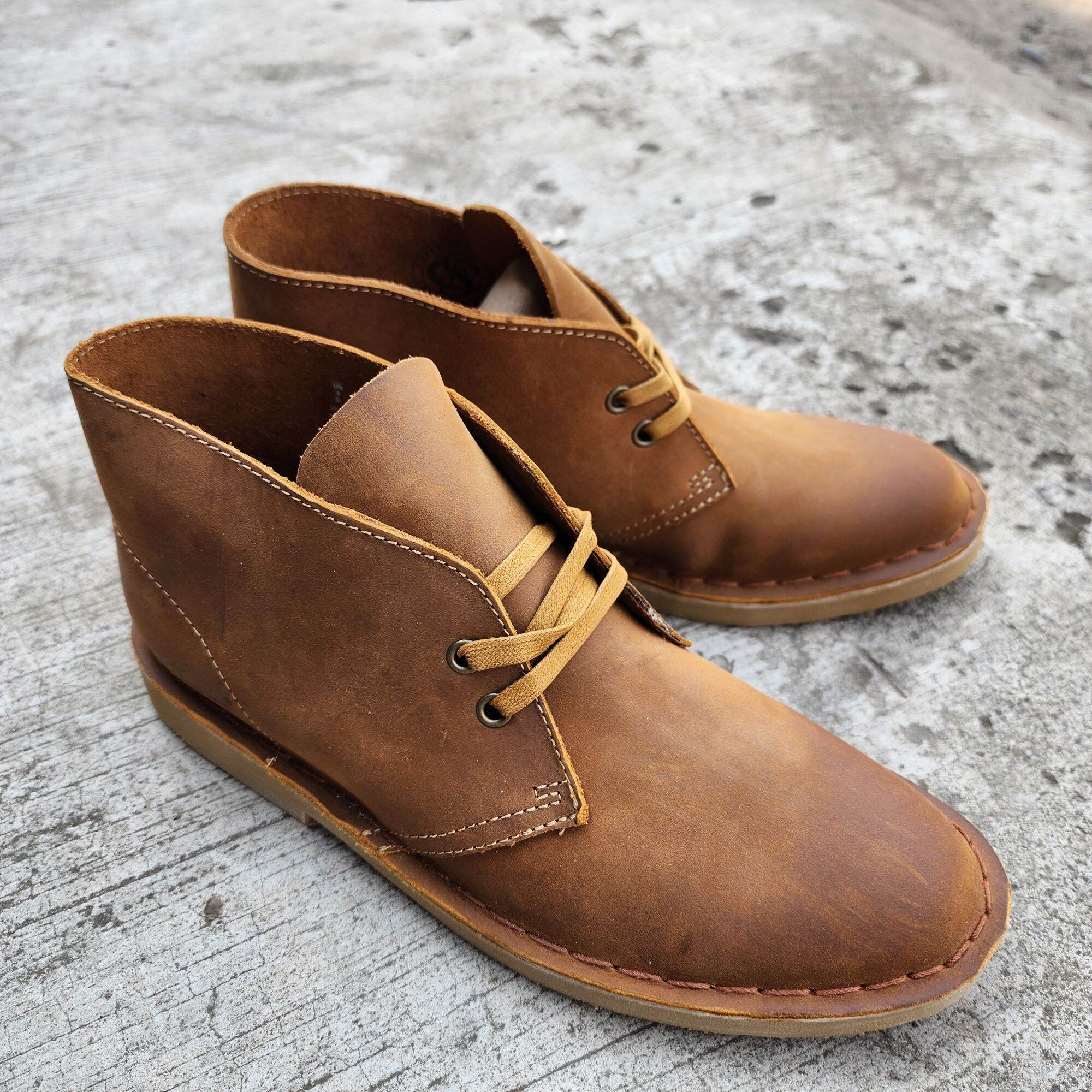 Sepatu Boots Clarks Desert Boots Beeswax Womens Kids Desert Trek