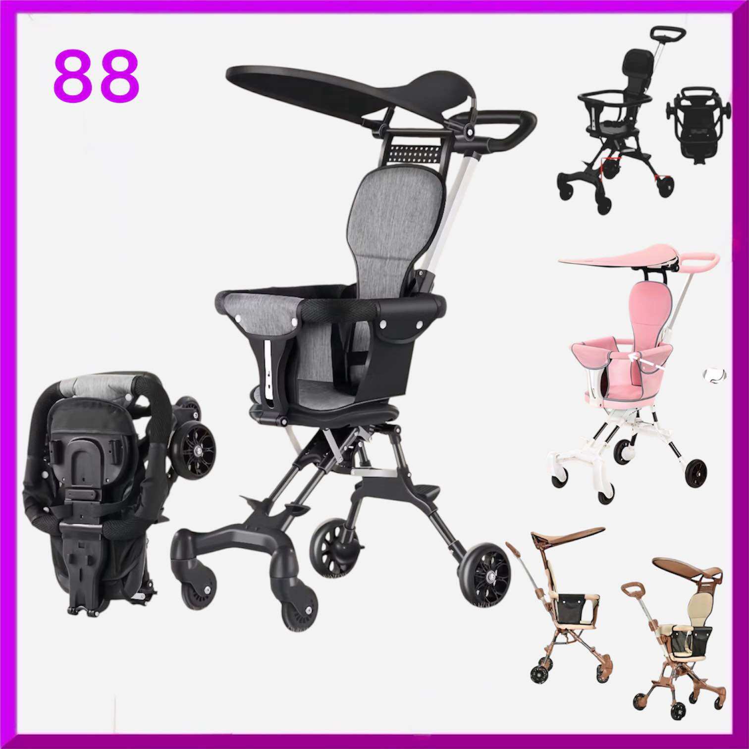 Magic stroller baby Multifunction Two Way stroller baby traveling