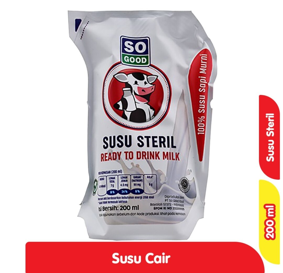 So Good Susu Steril 200 Ml Lazada Indonesia