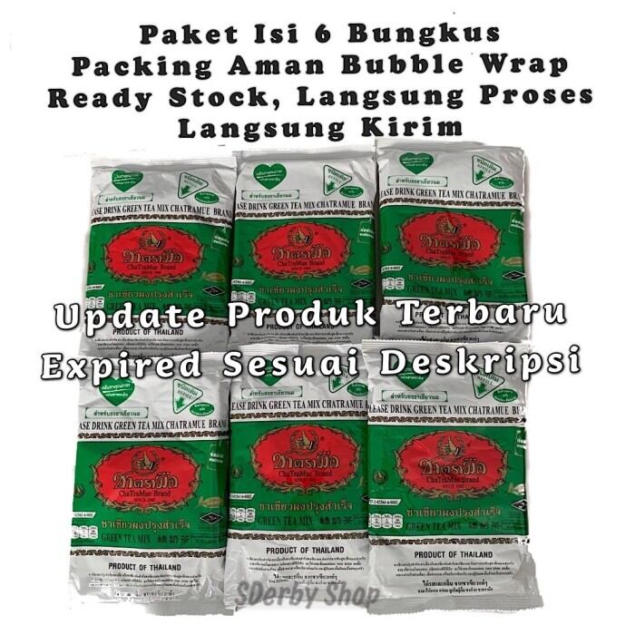 Paket Thai Green Tea Chatramue 6 pcs