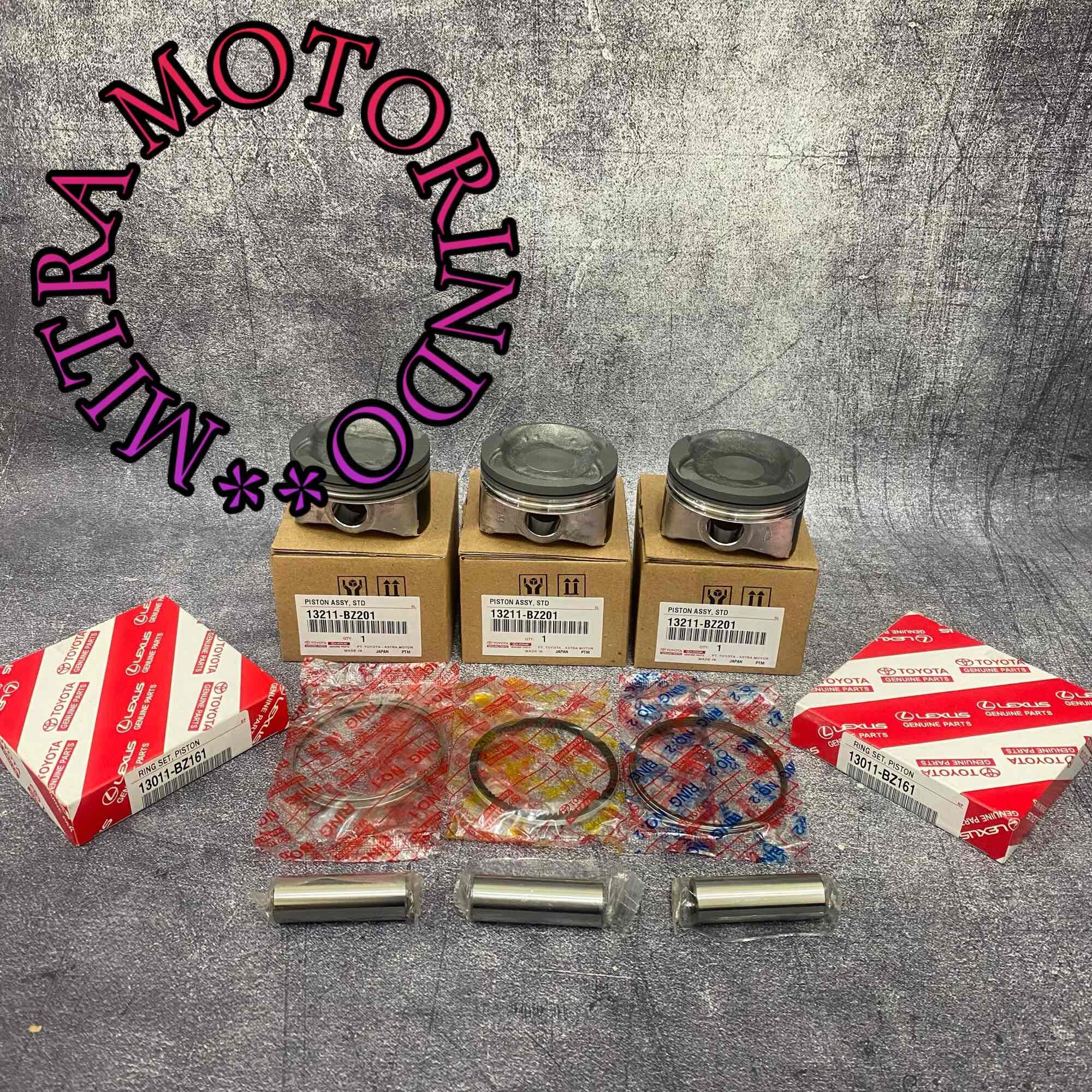 Piston Set Piston Dan Ring Piston Toyota Agya 1000CC 1.0CC NEW VVTI STD 13011-BZ161/13211-BZ201 Harga 780,000 rupiah*Gratis Ongkir