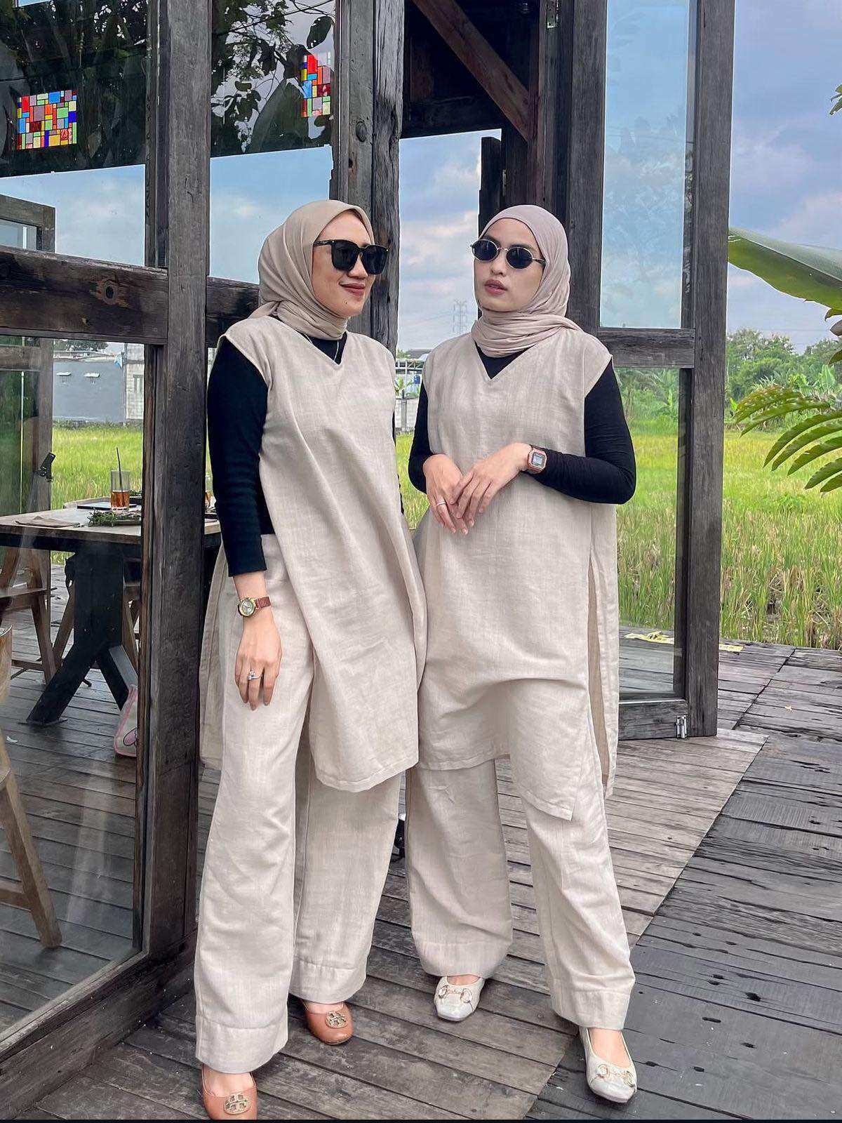 Vest by Shine tunic suit Harga 245,000 rupiah*Gratis Ongkir