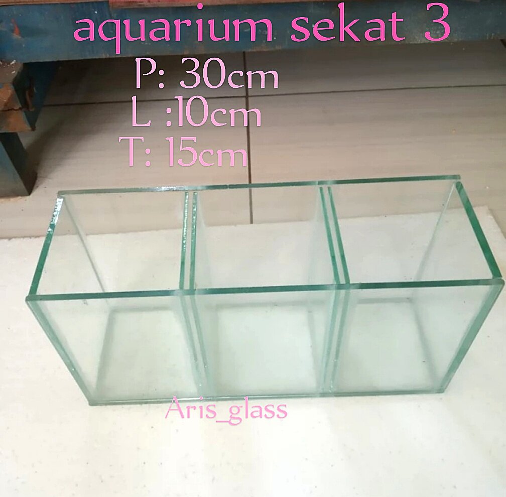 Aquarium Sekat Aquarium Ikan Cupang Ikan Hias Guppy Soliter Sekat Lazada Indonesia