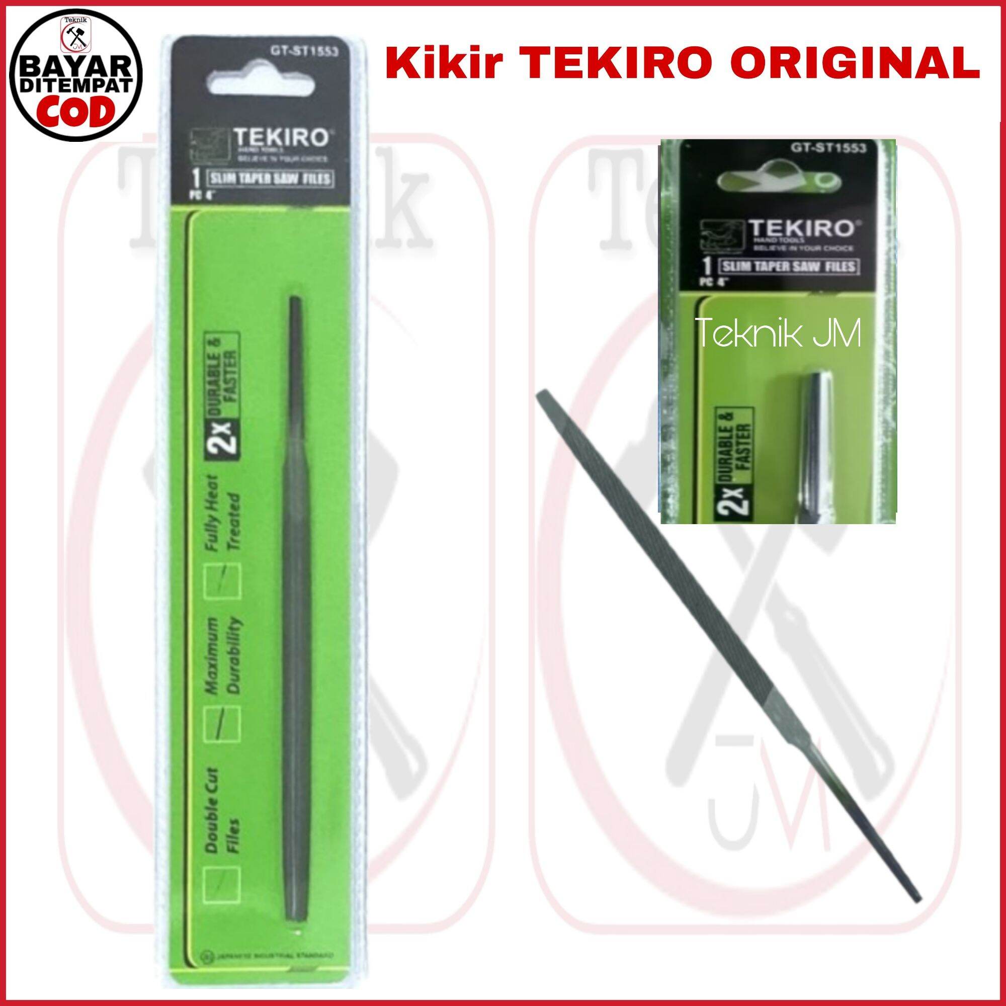 Kikir Tekiro Segitiga [ 4 Inch ] Kikir Gergaji Asah Besi Slim 2x Faster