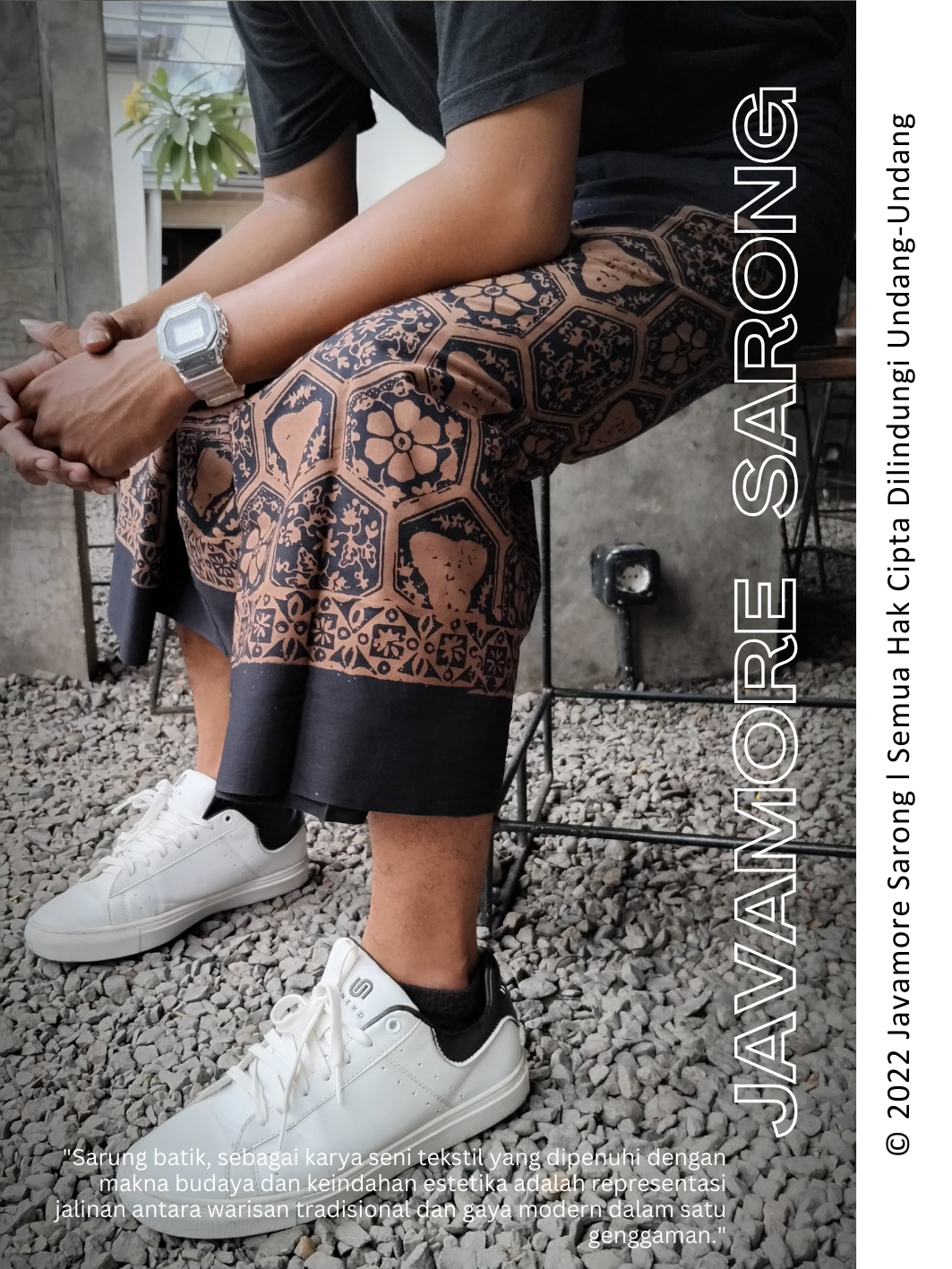 Sarung Batik Santri Sarung Javamore Sarung Batik Katun Goyor Coklat. 