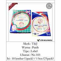 Label Tom & Jerry No 103 | Label Nama | Label Kertas 1 Box (25pack)