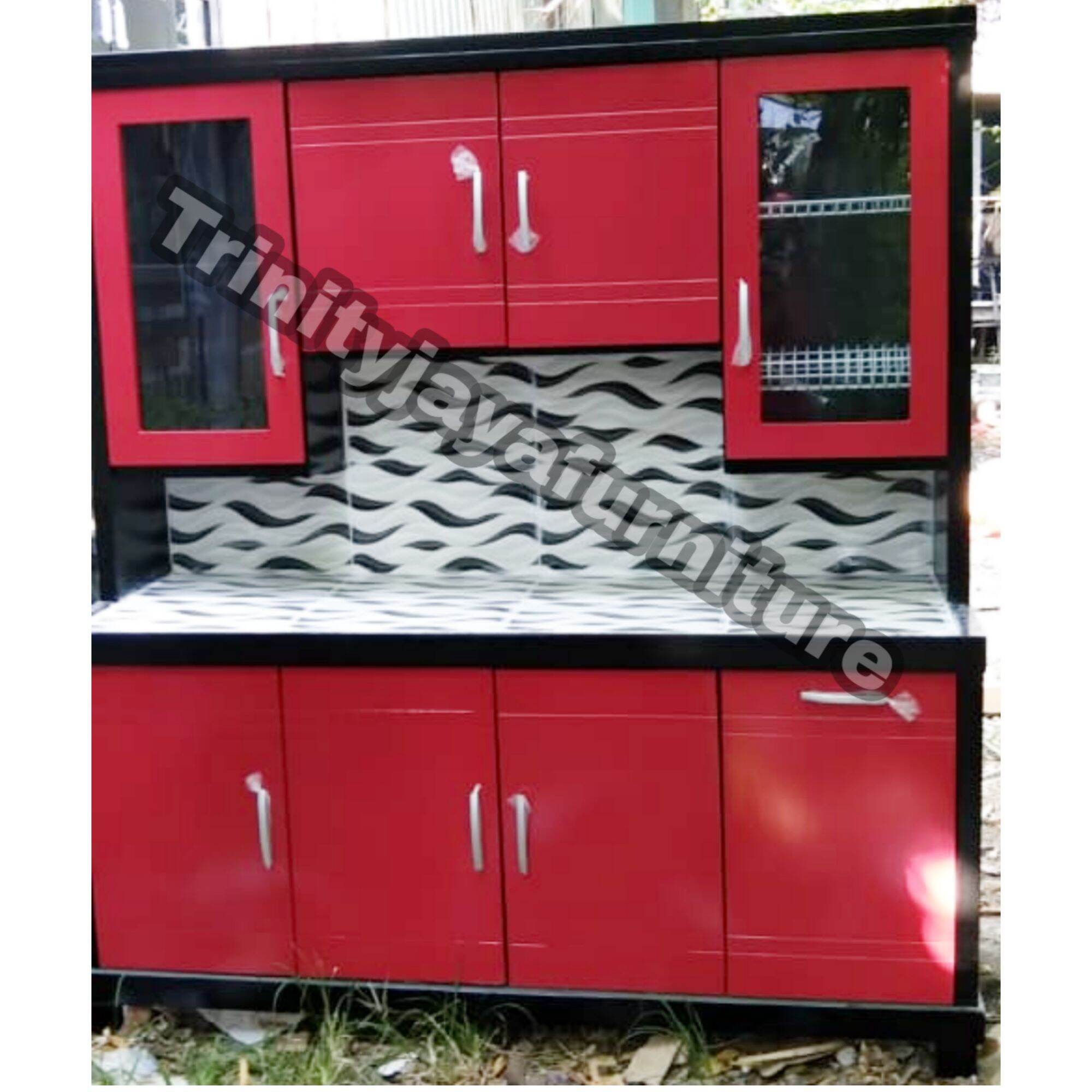 Lemari Sayur Lemari Dapur 4 Pintu Swing Kayu Plywood Trinityjayafurniture Lazada Indonesia