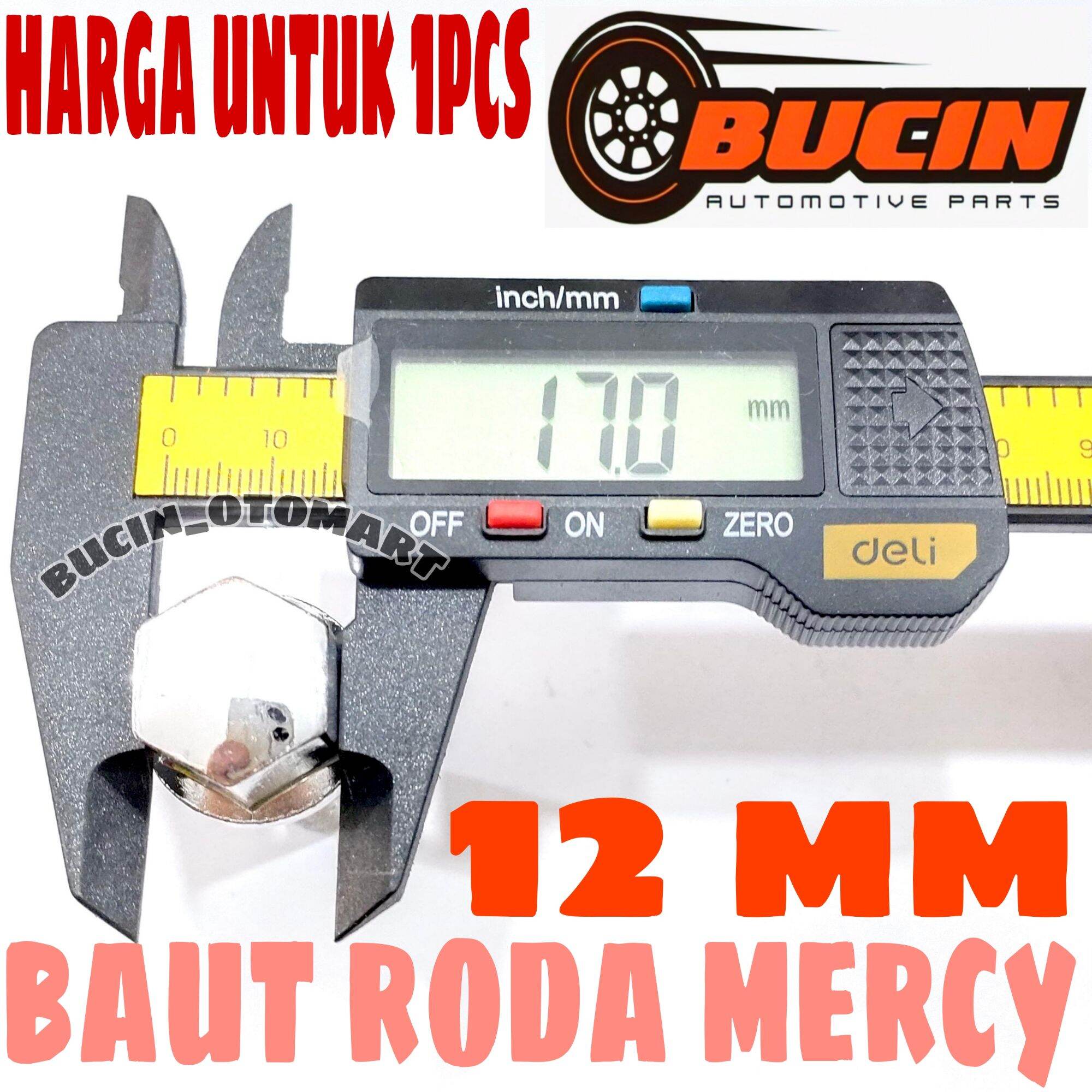 Mercy 12 Roda Baut Roda / Baut Mur Roda Mercy 12 MM - Harga untuk 1Pcs | Lazada Indonesia