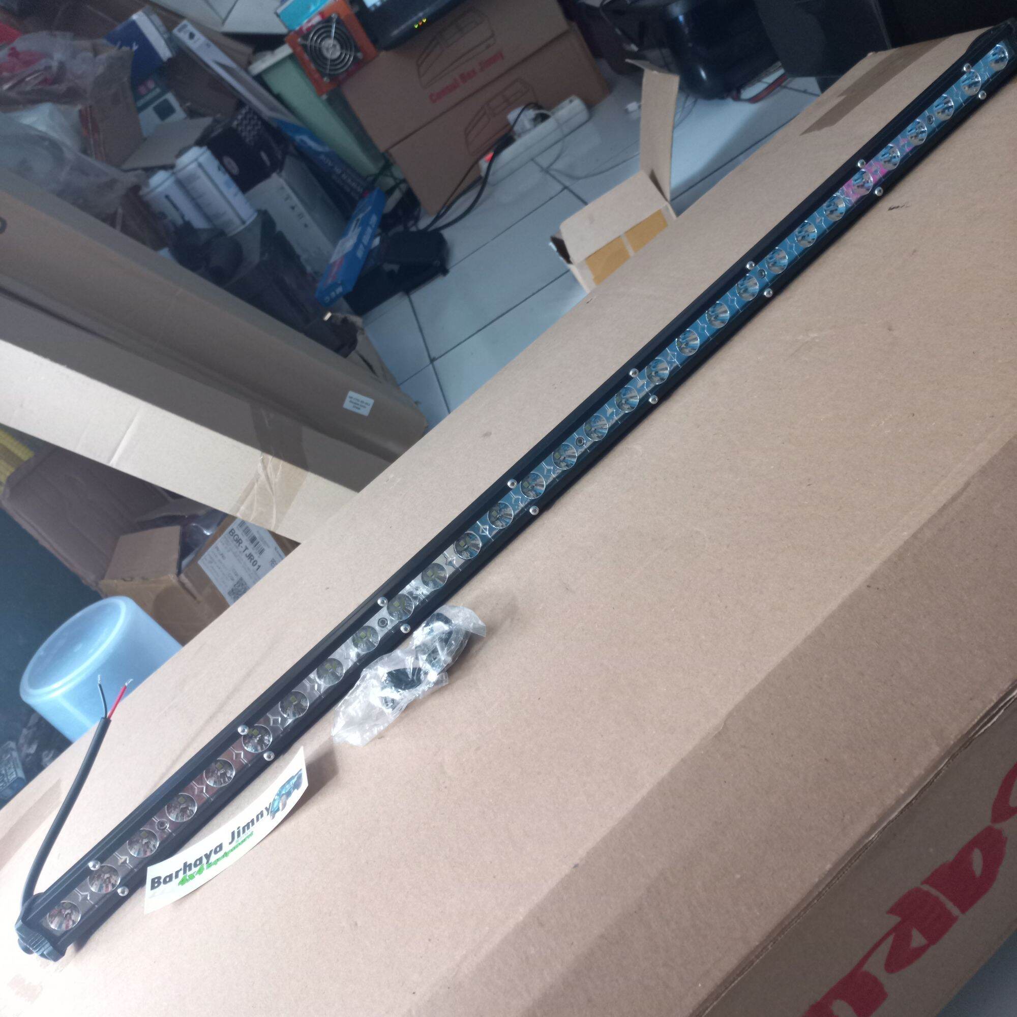 LED BAR SINGEL ROW 80CM 90WATT LEDBAR OFFROAD PUTIH TERANG JIMNY KATANA ...
