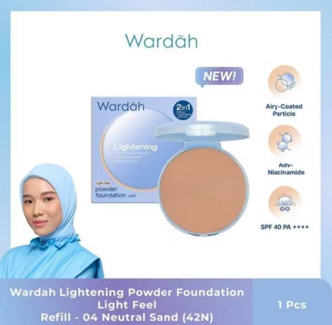 Wardah Refill Bedak Two Way Cake Lightening 14 Gr Original