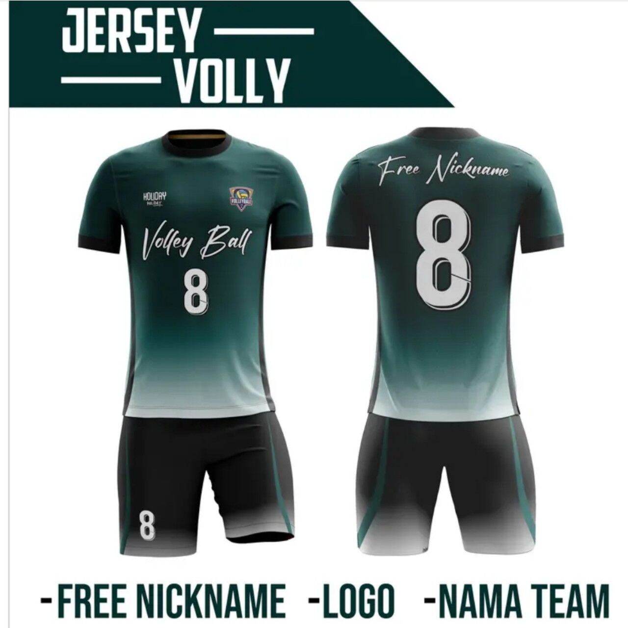 Jersey Volley Ball Full Printing Free Nickname Logo team Lazada Indonesia