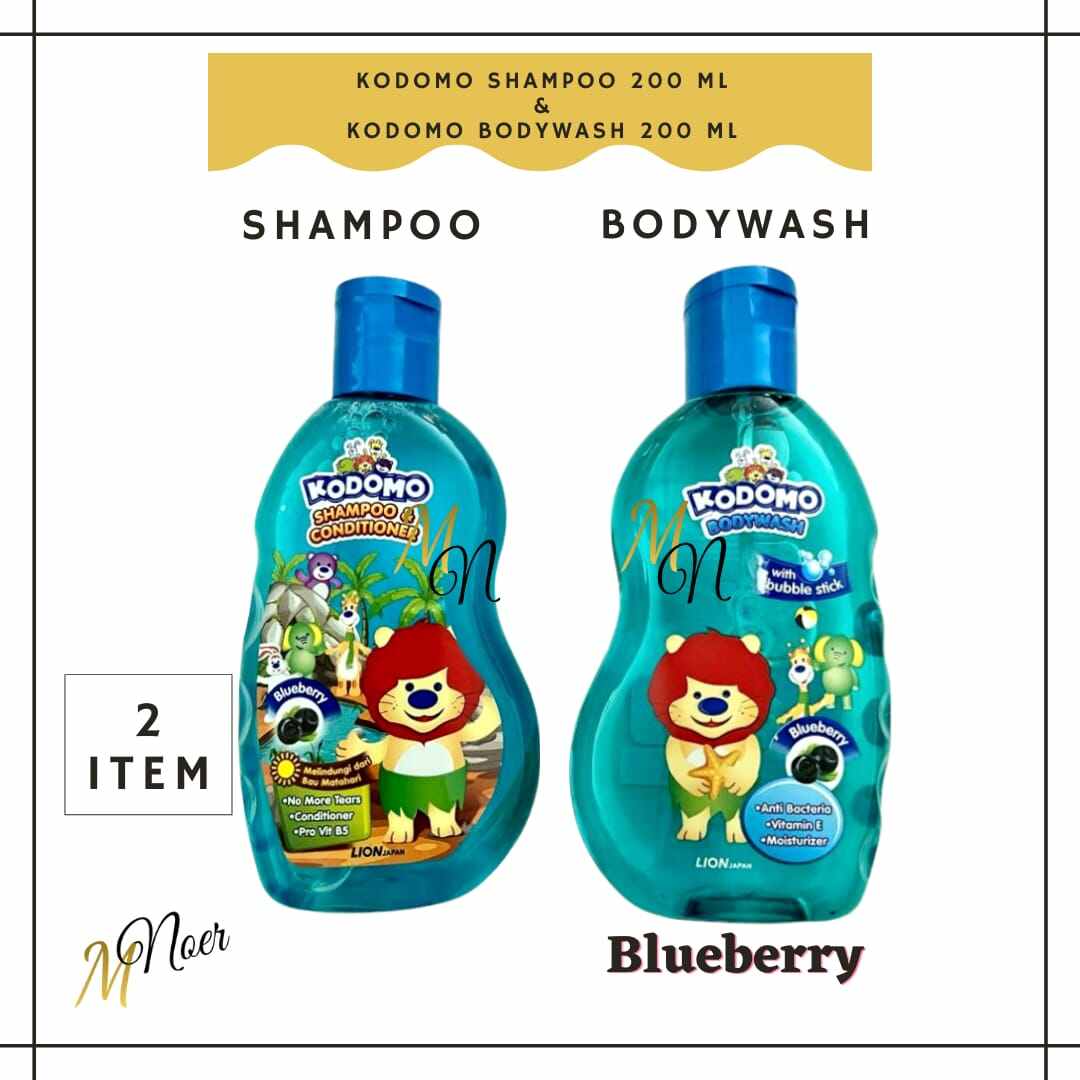 Kodomo Bodywash 200 Ml Kodomo Body Wash Gel Blueberry Bottle 200 Ml ...