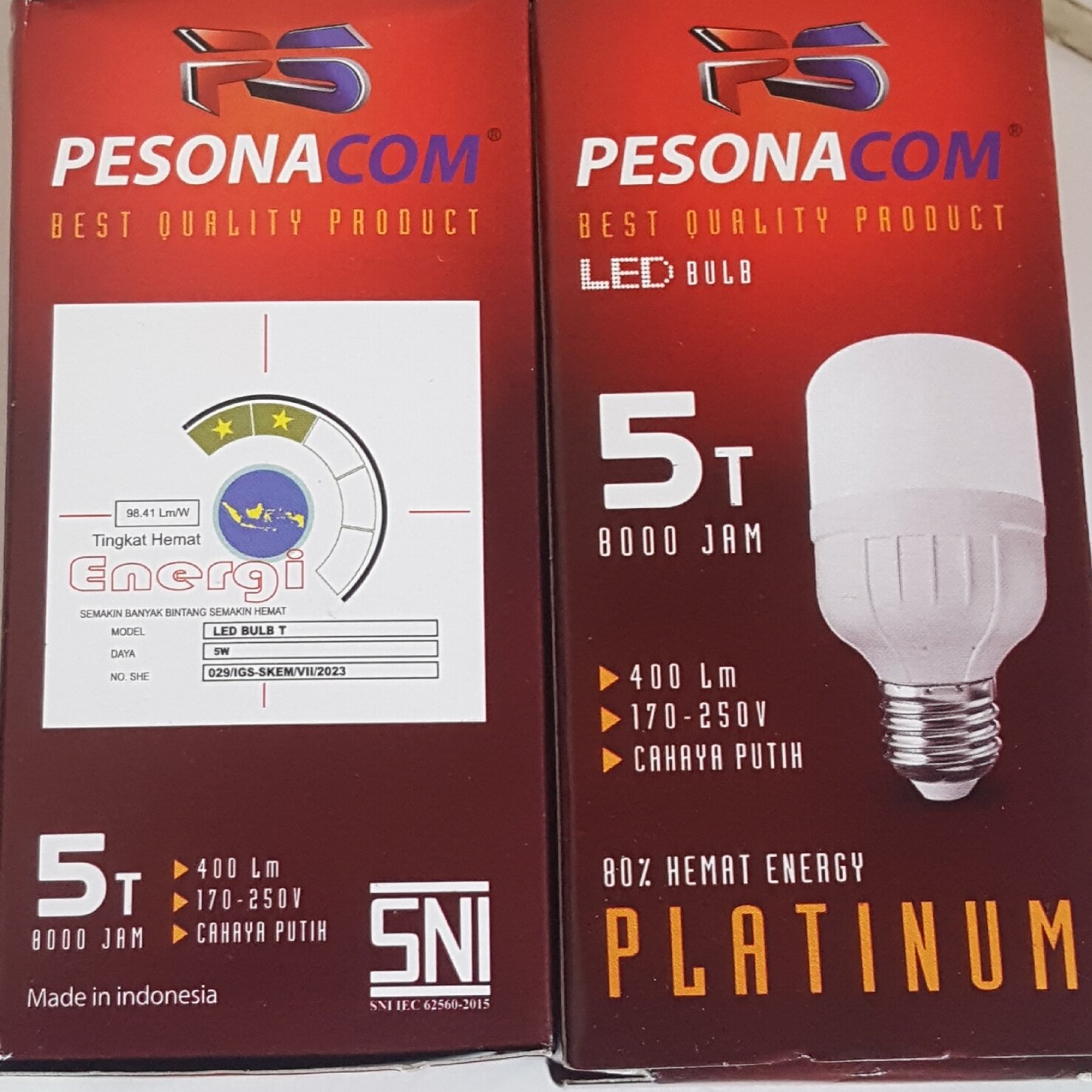 lampu LED Buld 15 WATT pesona COM SNI cahaya putih | Lazada Indonesia