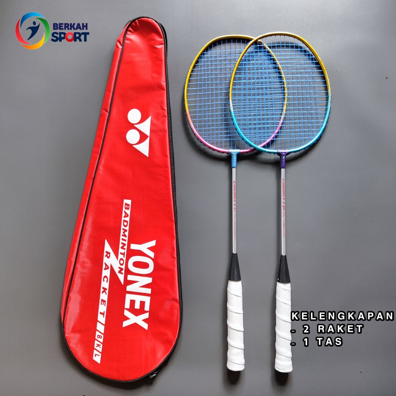 ( PAKET LENGKAP ) Raket Badminton Yonex Carbonex 8 Sp Murah Raket bulutangkis Anak anak. 