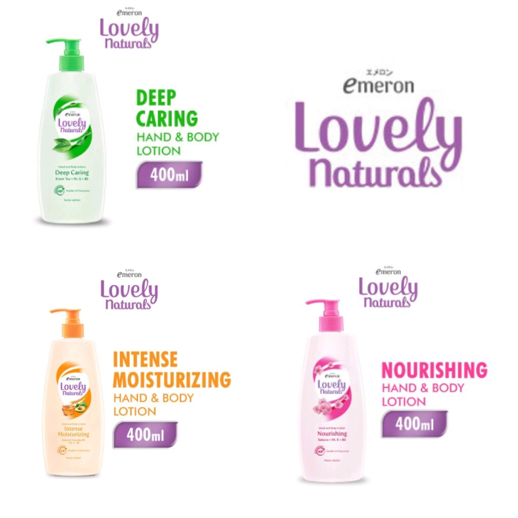 Emeron Lovely Naturals Hand & Body Lotion 400Ml