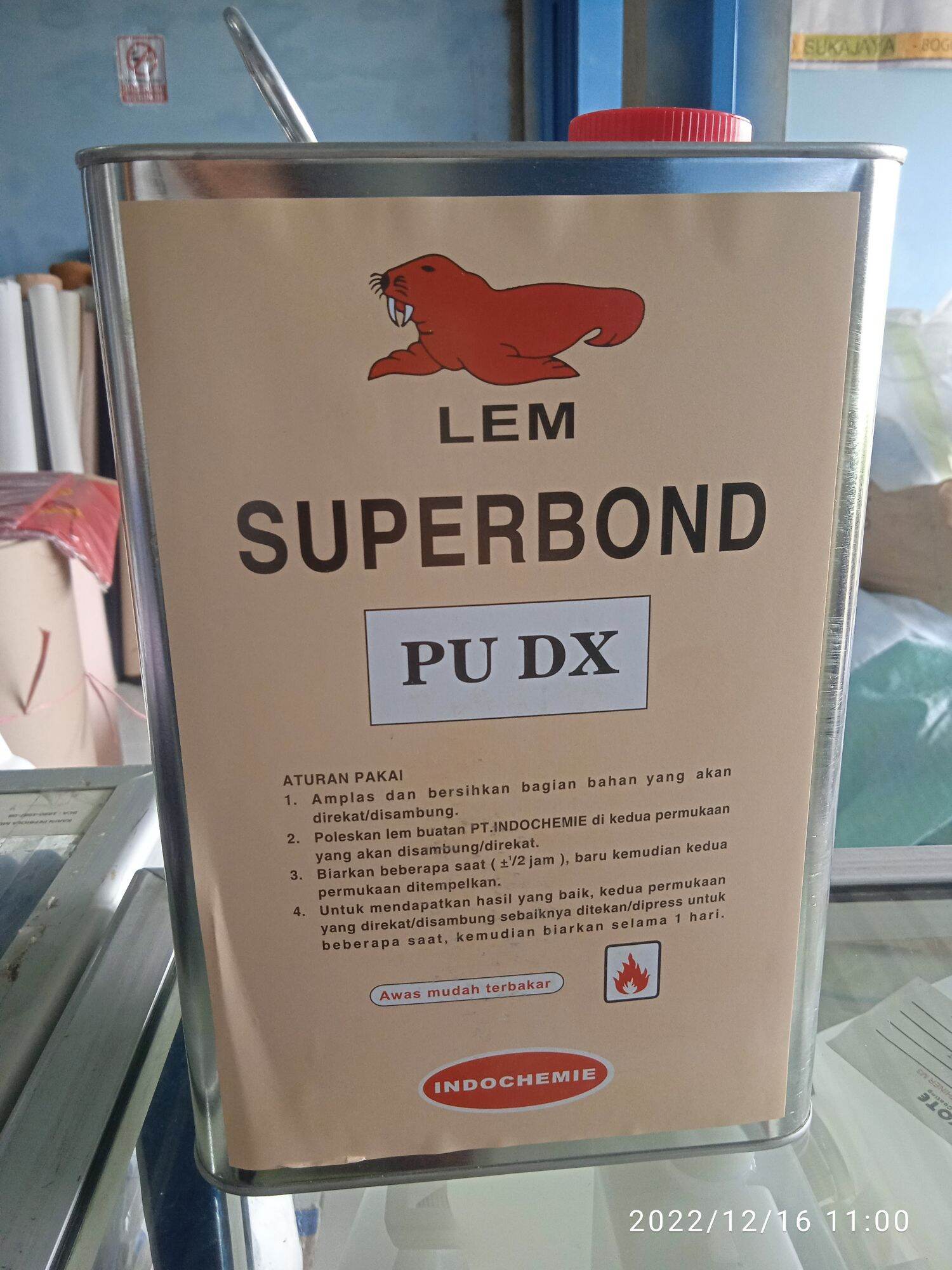 LEM PU SUPERBOND / PU DX / PU MX / INDOCHEMIE / LEM KARET / LEM SANDAL