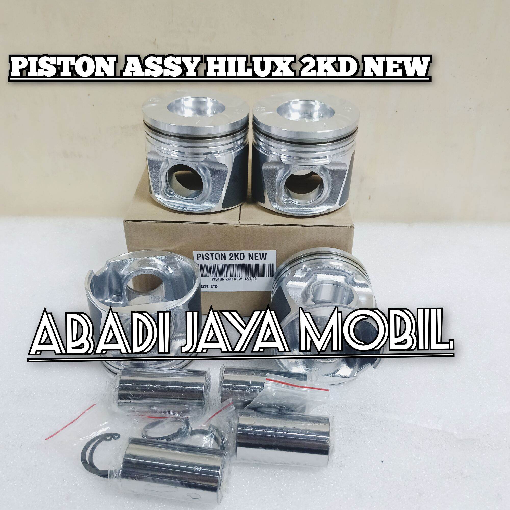 PISTON SEHER HILUX 2500CC 2KD STD PISTON ASSY HILUX DIESEL 2500CC STD 13101-0L070 Harga 1,350,000 rupiah*Gratis Ongkir