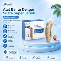 TaffOmicron Alat bantu dengar rechargeable dan ergonomis Kualitas suara jernih Sangat nyaman| baterai tahan hingga 10 hari | X 08