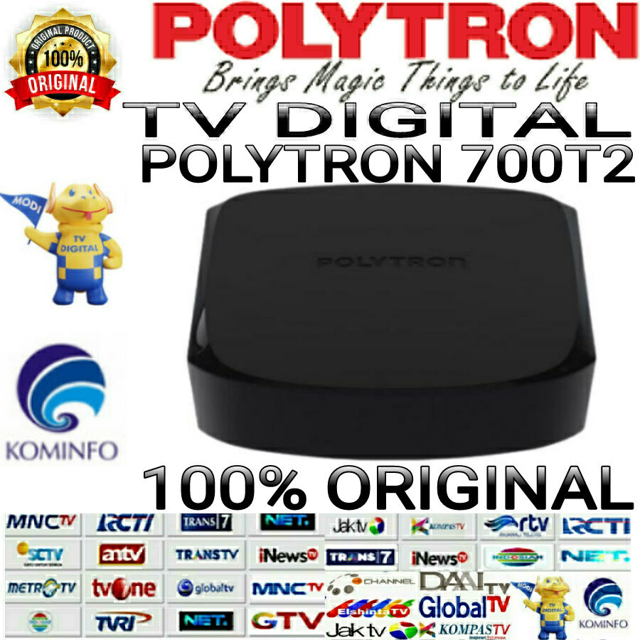 set top box Polytron tv digital tanpa biaya bulanan 1080 full hd tv tabung atau tv led Lazada